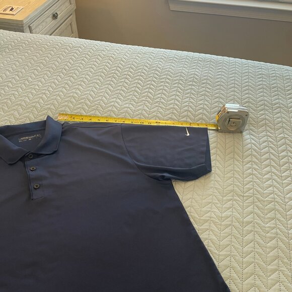 Nike Men's Navy Blue Dri-Fit Golf Tennis Polo Shirt XL - Picture 7 of 8